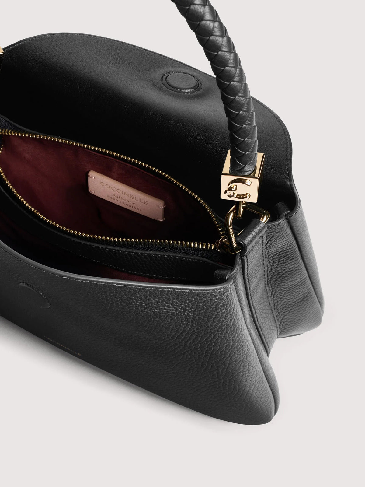 Coccinelle borsa a mano in pelle "Tiggy" Nero E1VCK180201.001 NOIR