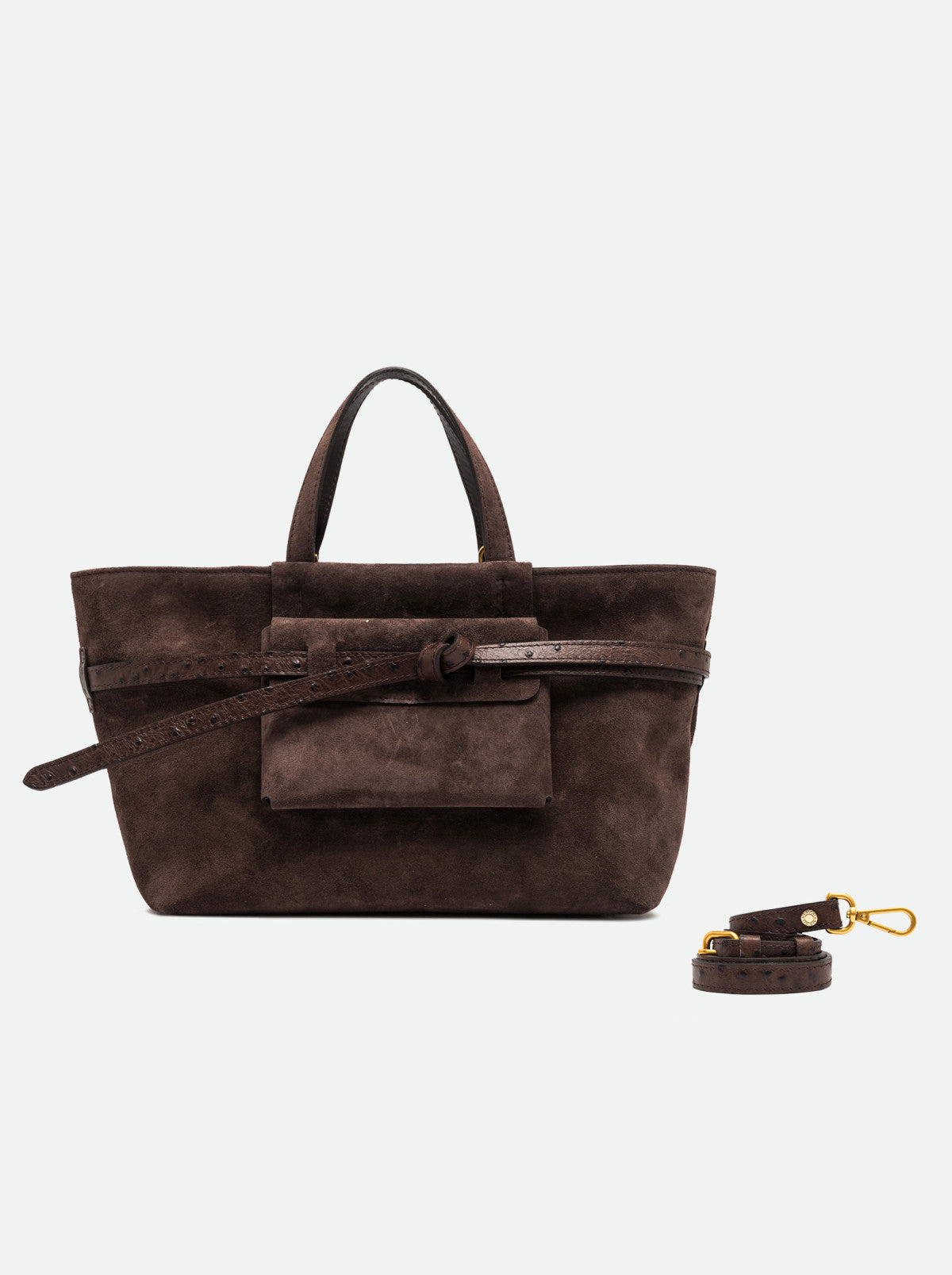 Gianni Chiarini borsa a mano in camoscio "Belty" Marrone BS12695CM-STEMU.974 MOKA