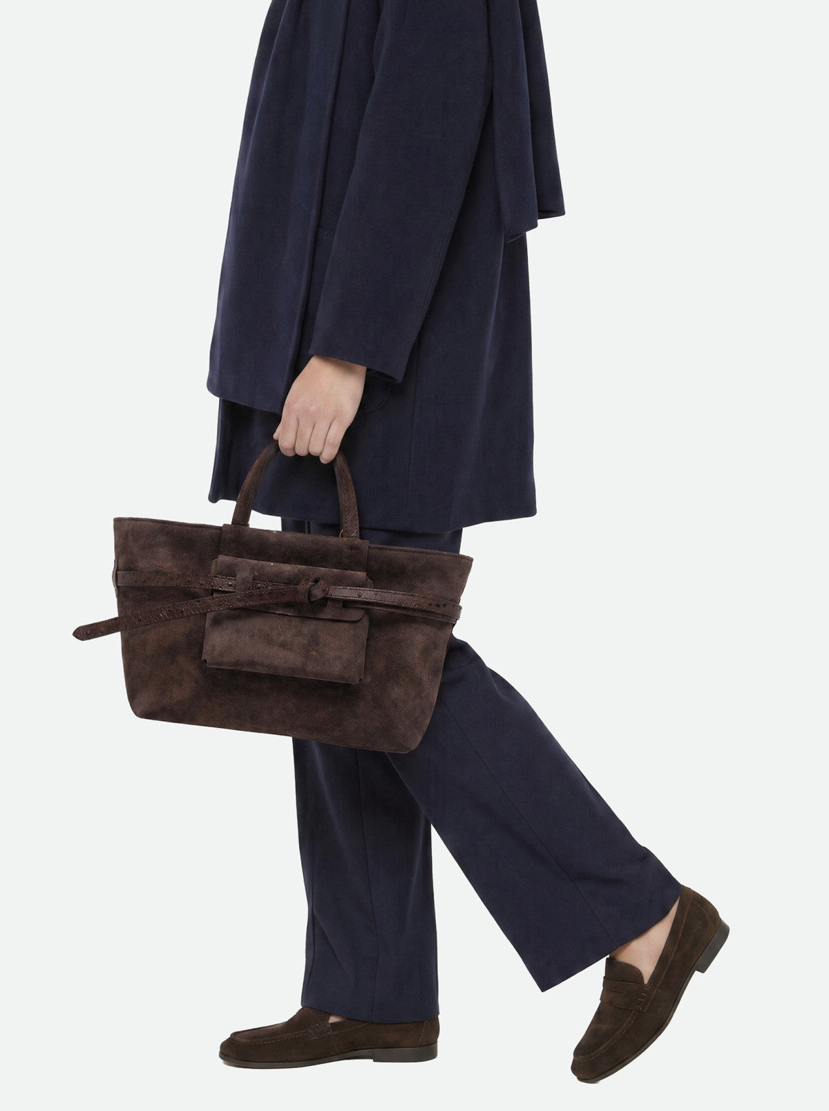 Gianni Chiarini borsa a mano in camoscio "Belty" Marrone BS12695CM-STEMU.974 MOKA