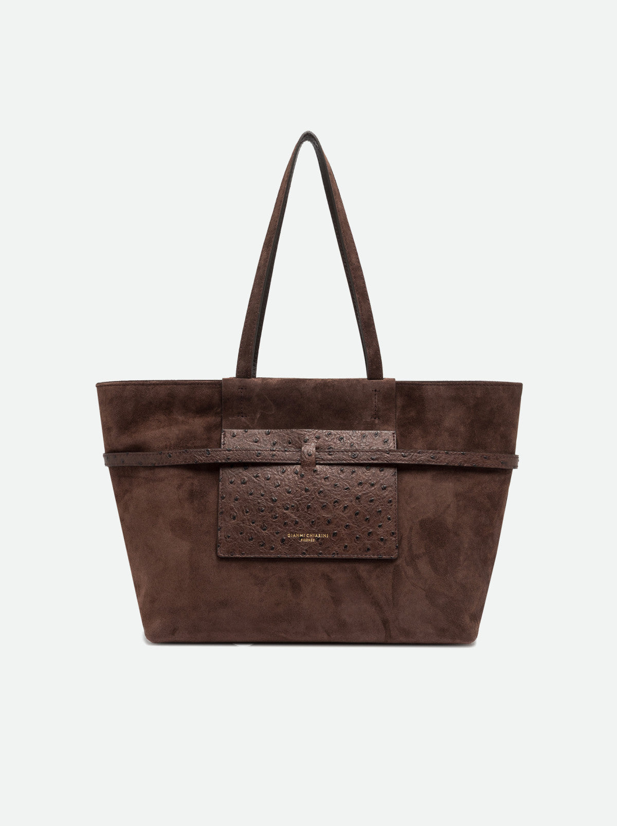Gianni Chiarini borsa shopping in camoscio "Belty" Marrone BS12696CM-STEMU.974 MOKA