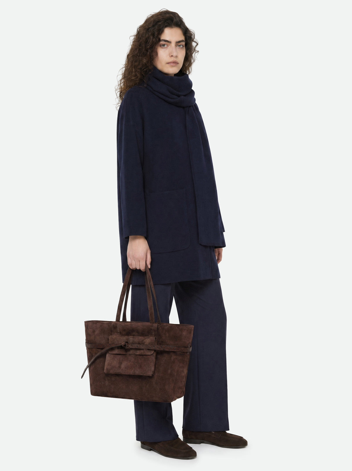 Gianni Chiarini borsa shopping in camoscio "Belty" Marrone BS12696CM-STEMU.974 MOKA