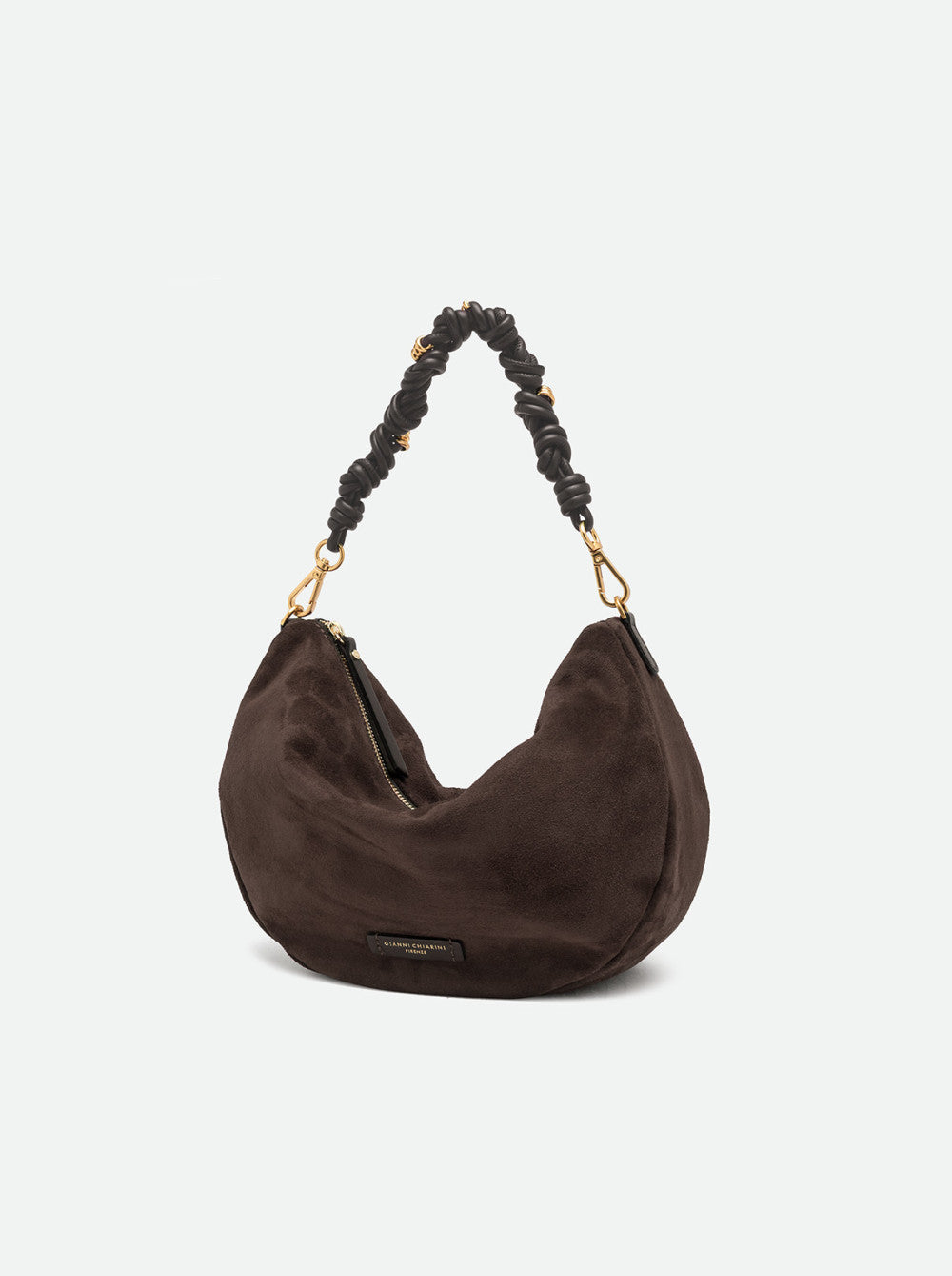 Gianni Chiarini borsa a spalla in camoscio "Cleo" Marrone BS12691CM-PL.974 MOKA