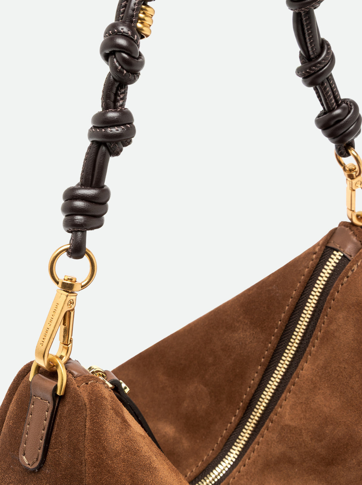 Gianni Chiarini borsa a spalla in camoscio "Cleo" Cuoio BS12691 CM-PL.099 COGNAC