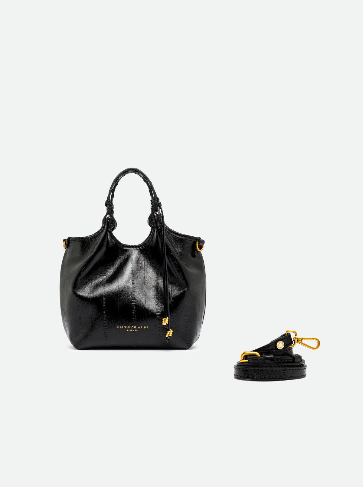 Gianni Chiarini borsa a mano in pelle "Dua" Nero BS12678 EEL-PSLY.001 NERO