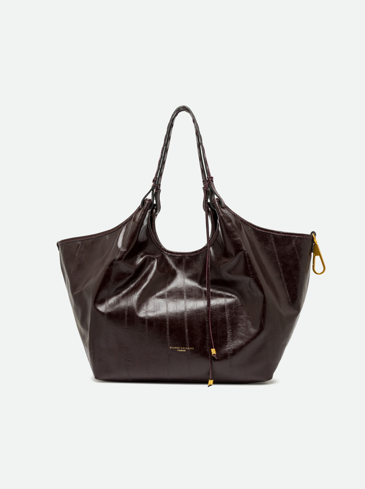 Gianni Chiarini borsa shopping in pelle "Dua" Bordeaux BS12680 EEL-PSLY.14601 ANTIQUE