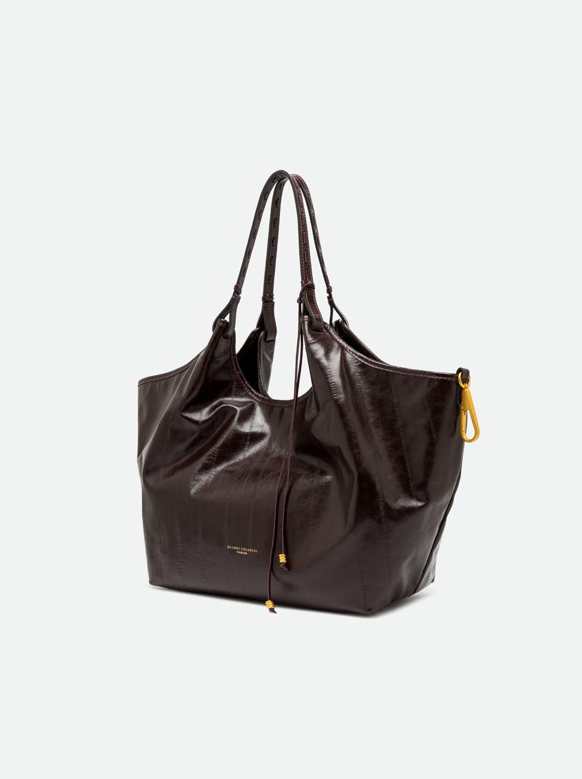Gianni Chiarini borsa shopping in pelle "Dua" Bordeaux BS12680 EEL-PSLY.14601 ANTIQUE