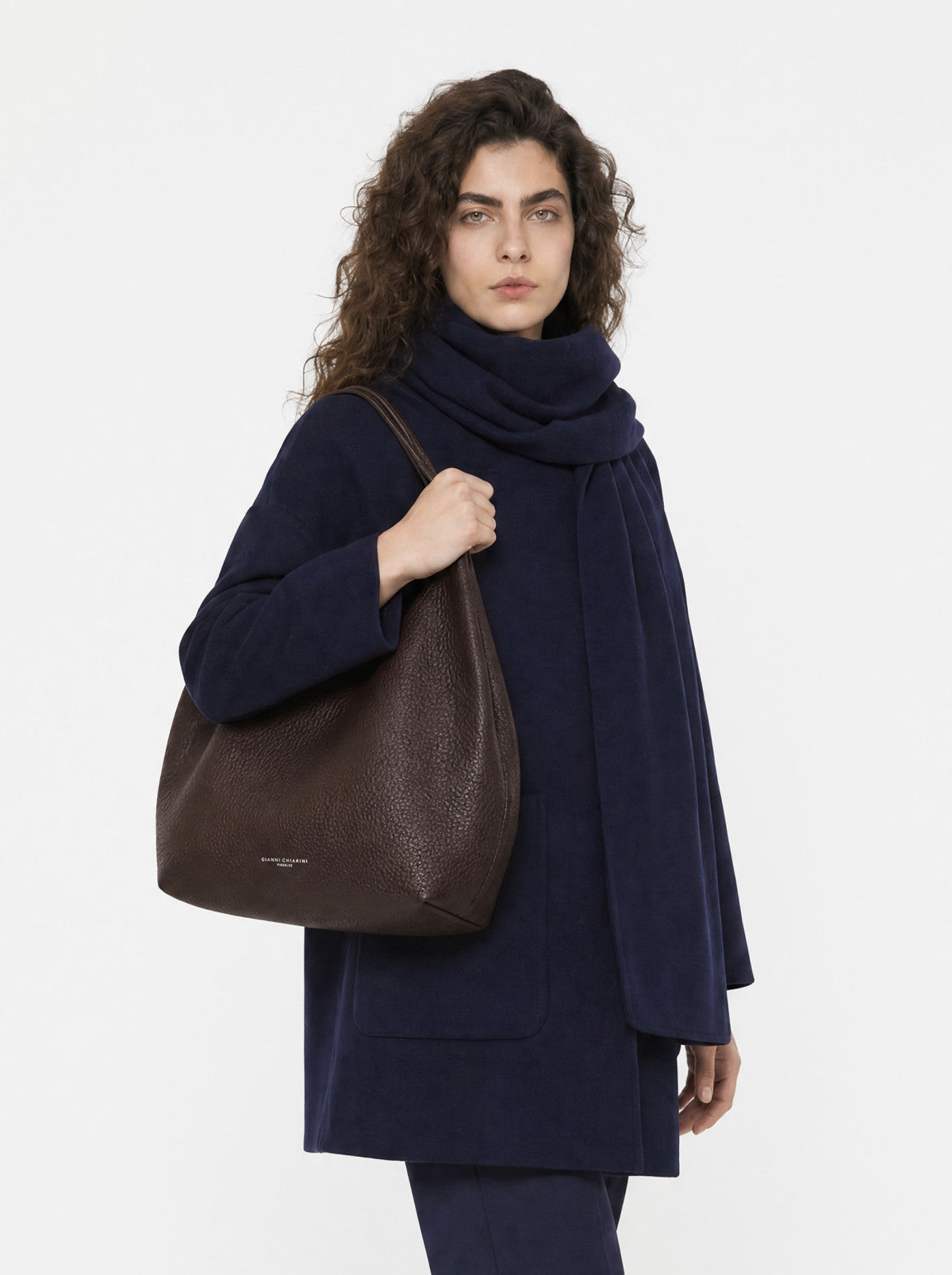 Gianni Chiarini borsa shopping in pelle "Dua" Marrone BS9720RNGDBL.2107 ESPRESSO