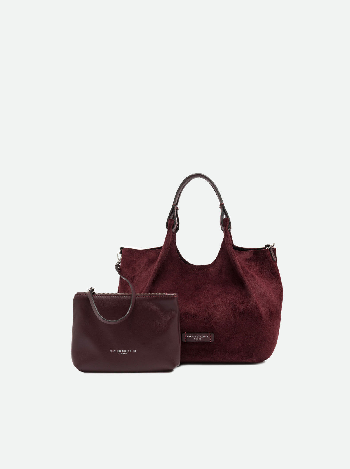 Gianni Chiarini borsa a mano in camoscio "Dua" Bordeaux BS9799CM-PL.7580 AMARONE