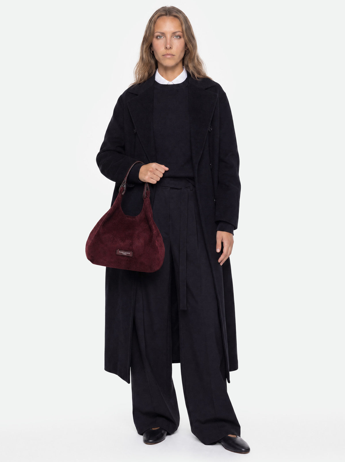 Gianni Chiarini borsa a mano in camoscio "Dua" Bordeaux BS9799CM-PL.7580 AMARONE