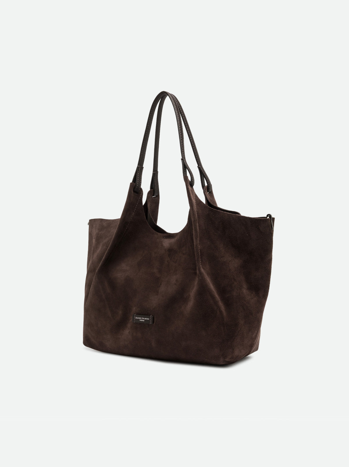 Gianni Chiarini borsa shopping in camoscio "Dua" Marrone BS9800CM-PL.974 MOKA