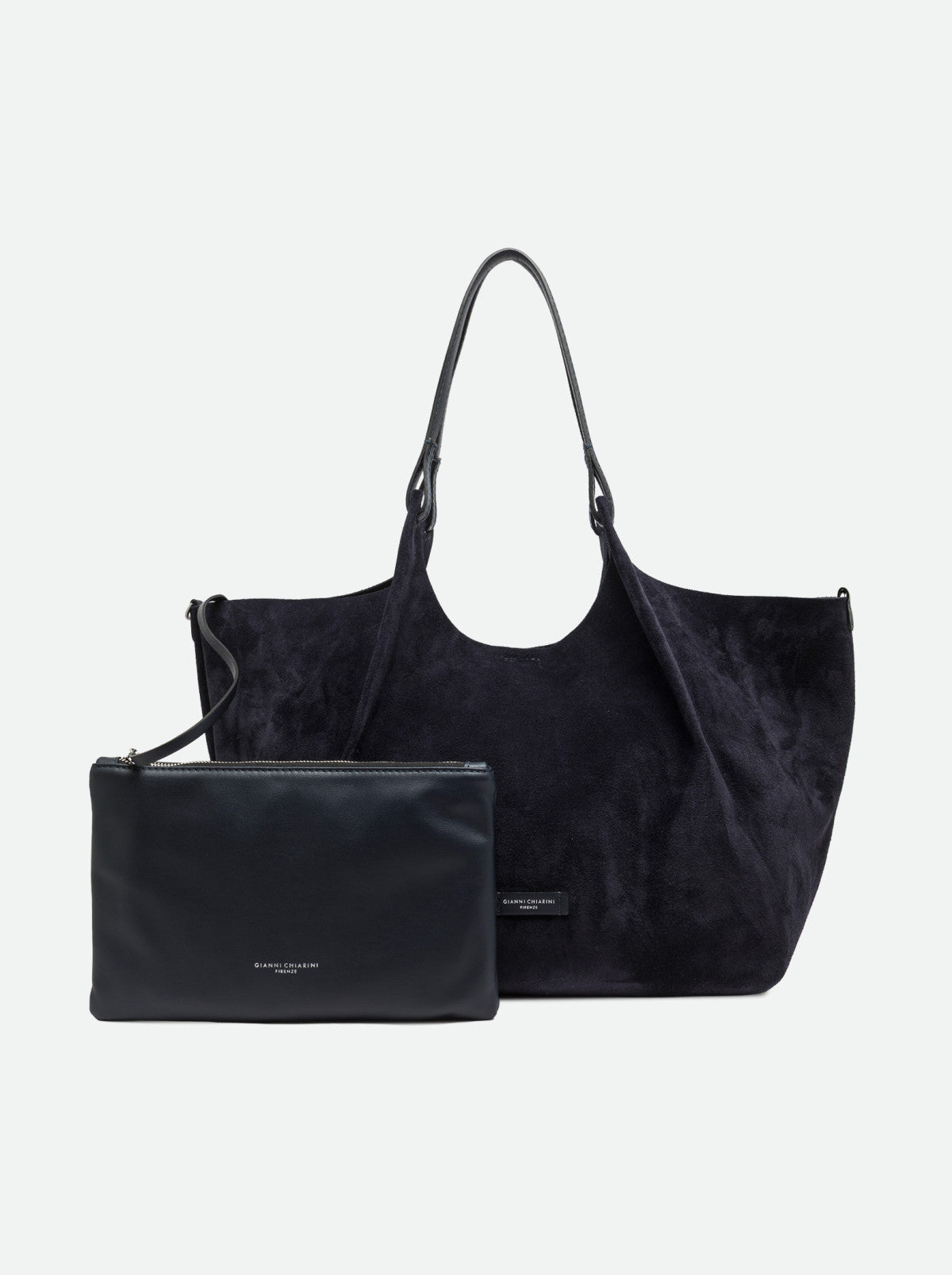 Gianni Chiarini borsa shopping in camoscio "Dua" Blu BS9800CM-PL.14596 NOTTURNO