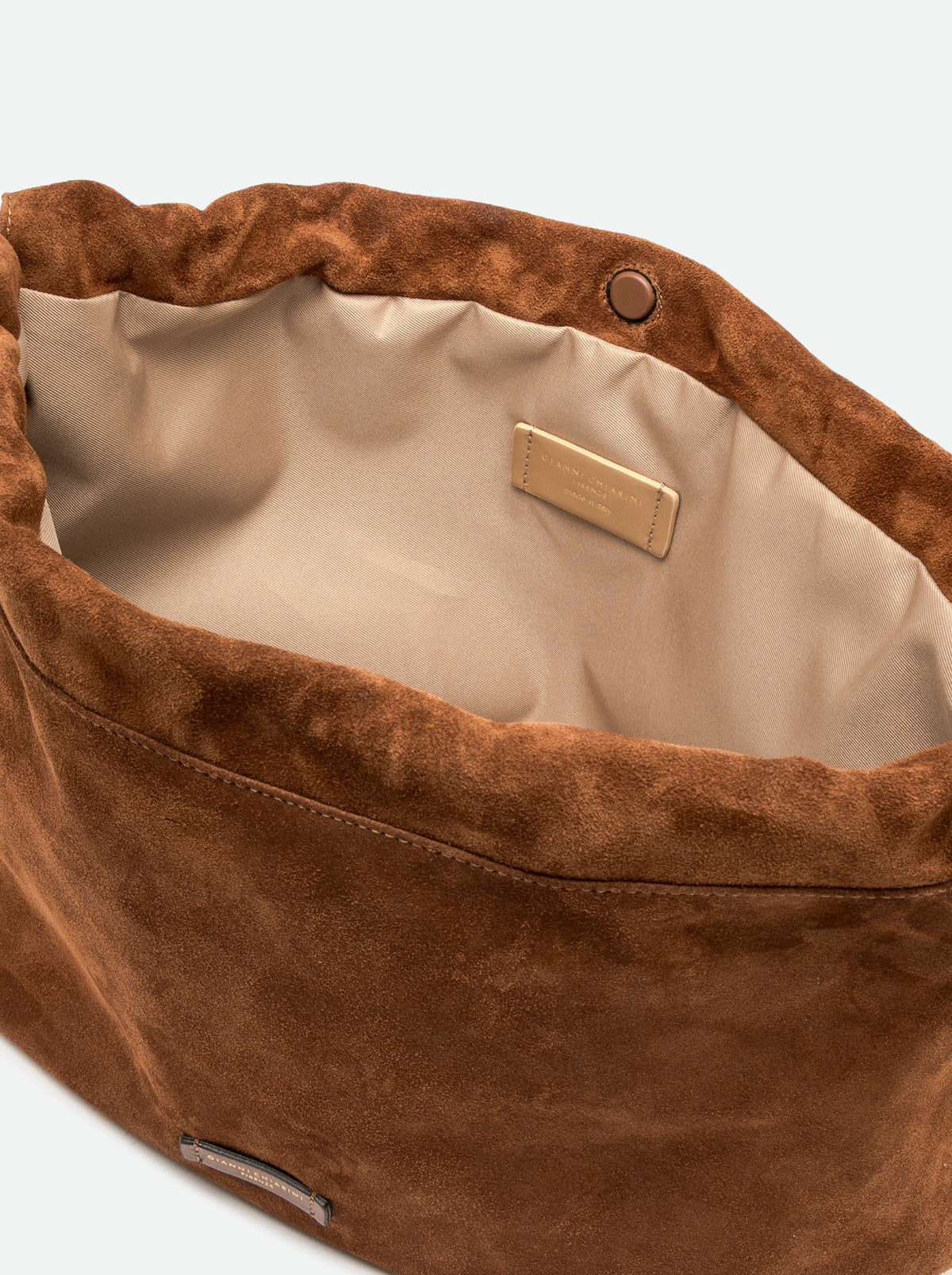 Gianni Chiarini borsa a spalla in camoscio "Morgana" Cuoio BS12260CM-PL.099 COGNAC