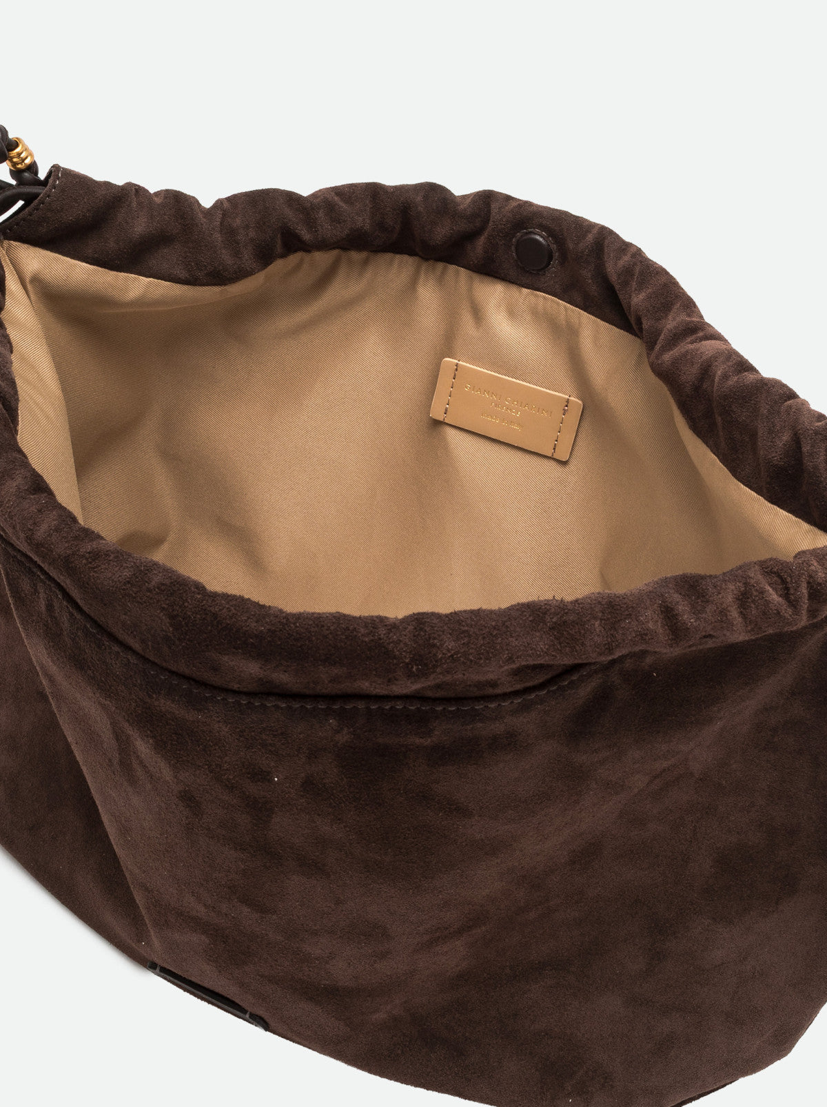 Gianni Chiarini borsa a spalla in camoscio "Morgana" Marrone BS12260CM-PL.974 MOKA