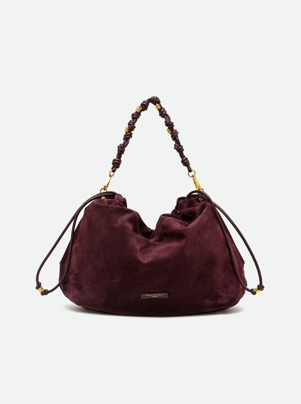 Gianni Chiarini borsa a spalla in camoscio "Morgana" Bordeaux BS12260CM-PL.7580 AMARONE