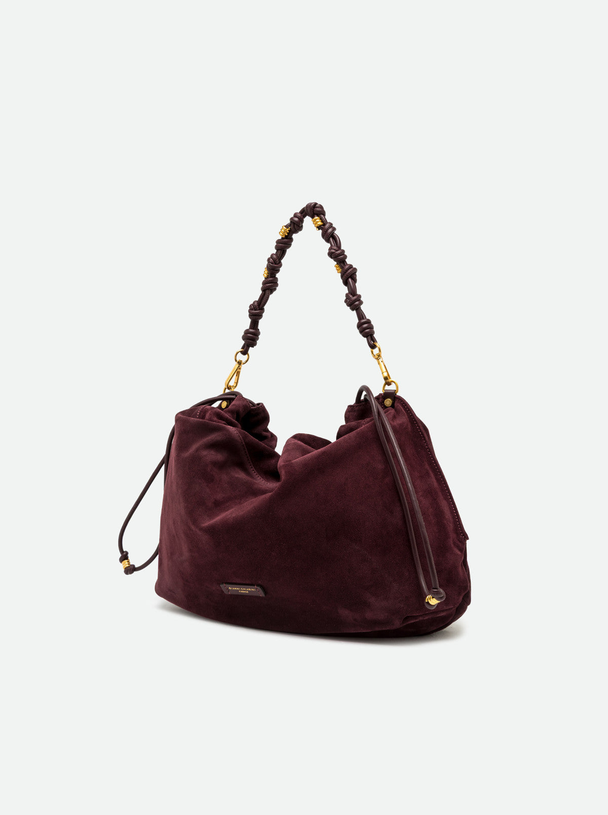 Gianni Chiarini borsa a spalla in camoscio "Morgana" Bordeaux BS12260CM-PL.7580 AMARONE