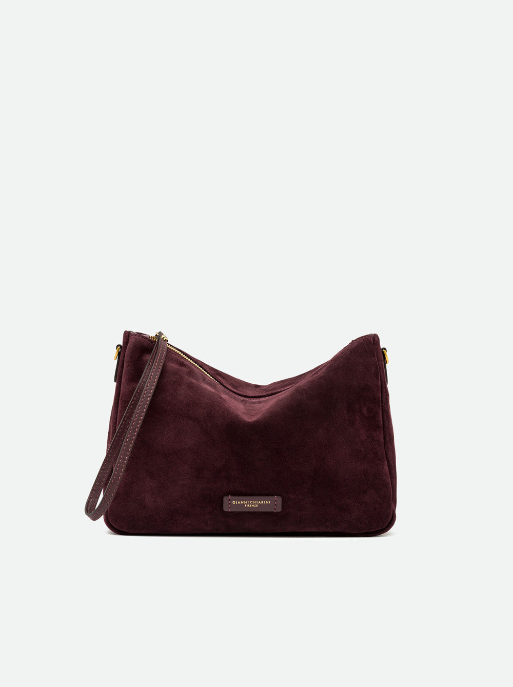 Gianni Chiarini borsa a mano in camoscio "Nora Pouch" Bordeaux BS10225CM-PL.7580 AMARONE