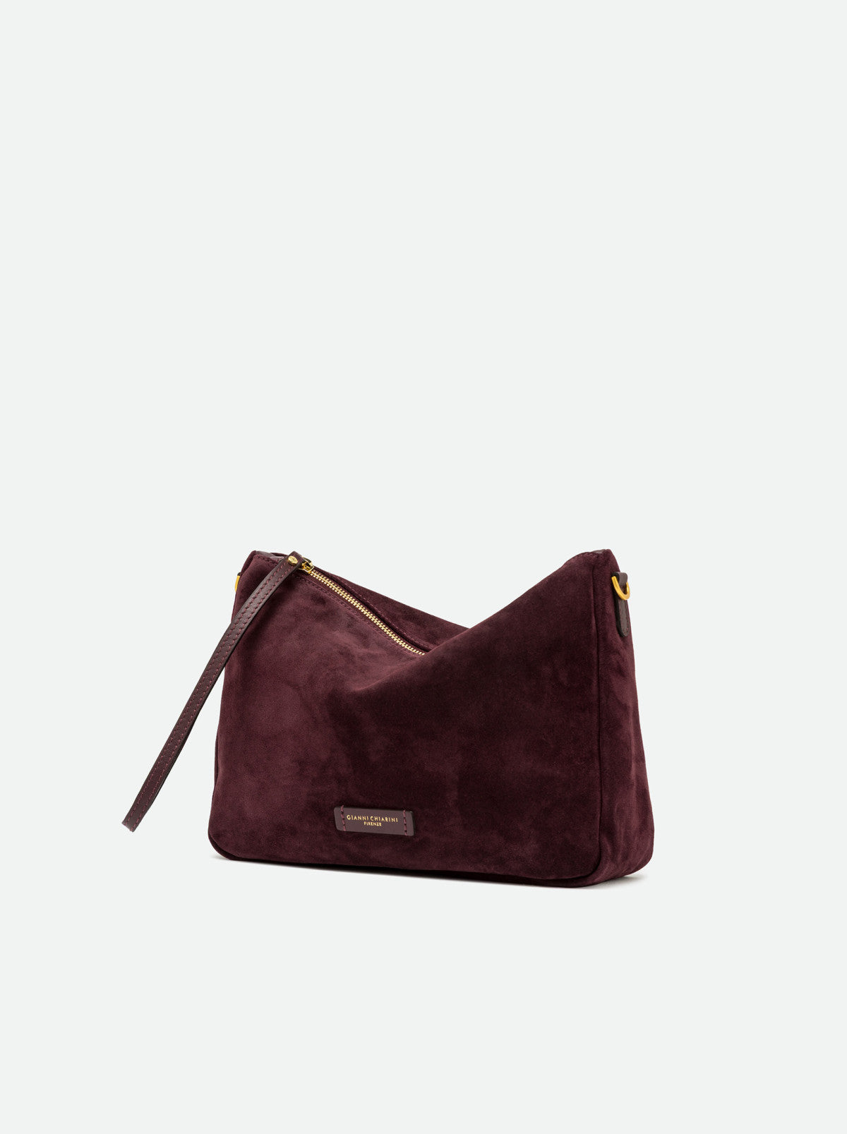 Gianni Chiarini borsa a mano in camoscio "Nora Pouch" Bordeaux BS10225CM-PL.7580 AMARONE