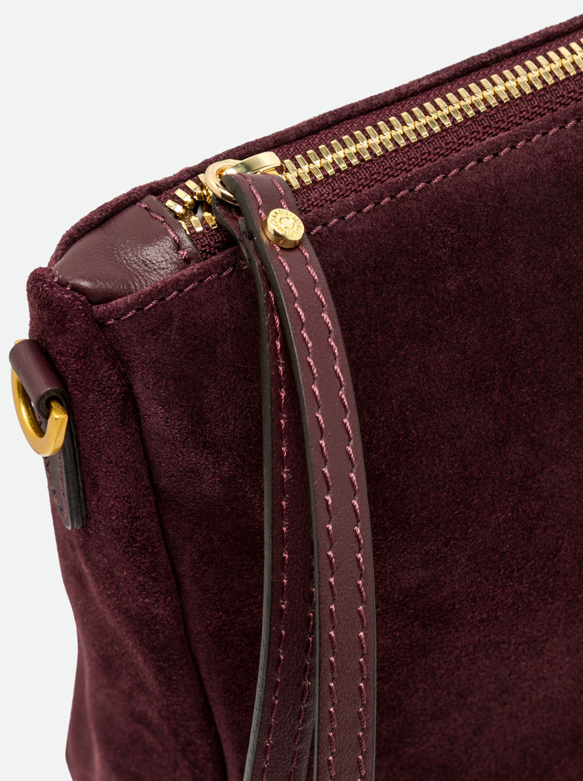 Gianni Chiarini borsa a mano in camoscio "Nora Pouch" Bordeaux BS10225CM-PL.7580 AMARONE