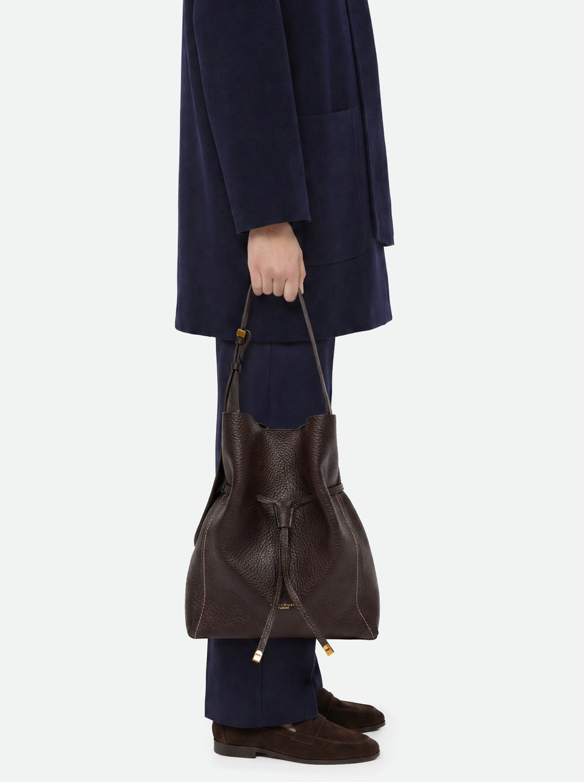 Gianni Chiarini borsa secchiello in pelle "Sienna" Marrone BS11787RNGDBL.2107 ESPRESSO