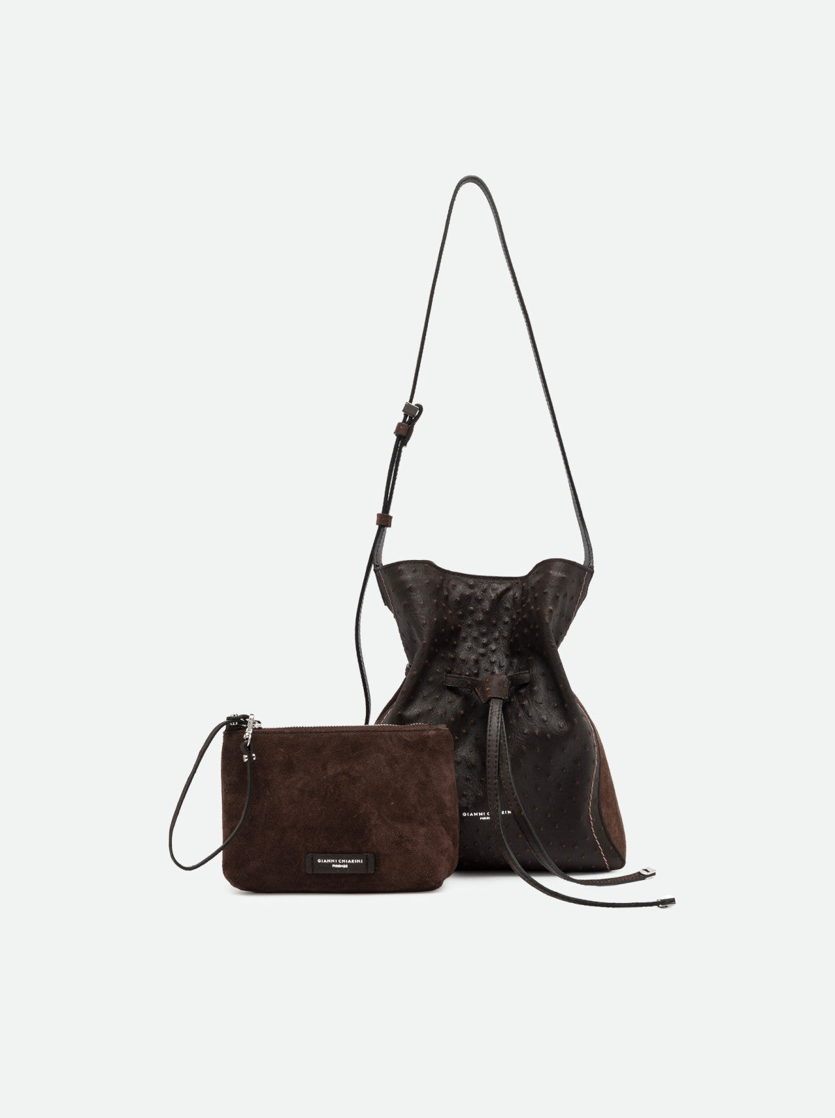 Gianni Chiarini borsa secchiello in pelle "Sienna" Marrone BS12536STEMU.2107 ESPRESSO