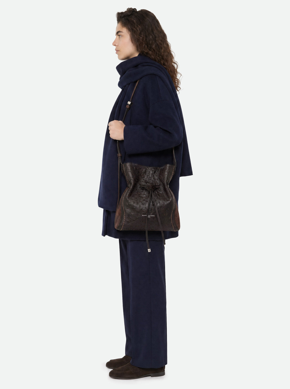 Gianni Chiarini borsa secchiello in pelle "Sienna" Marrone BS12536STEMU.2107 ESPRESSO