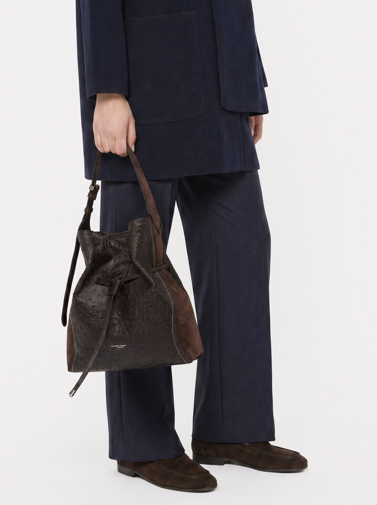 Gianni Chiarini borsa secchiello in pelle "Sienna" Marrone BS12537STEMU.2107 ESPRESSO