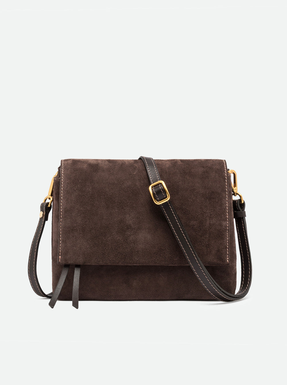 Gianni Chiarini borsa a tracolla in camoscio "Three" Marrone BS12294COMM CM-PL.974 MOKA