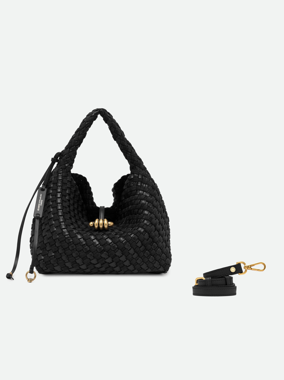 Gianni Chiarini borsa a spalla in pelle "Aurelie" Nero BS12065COMM W-PLINT.001 NERO