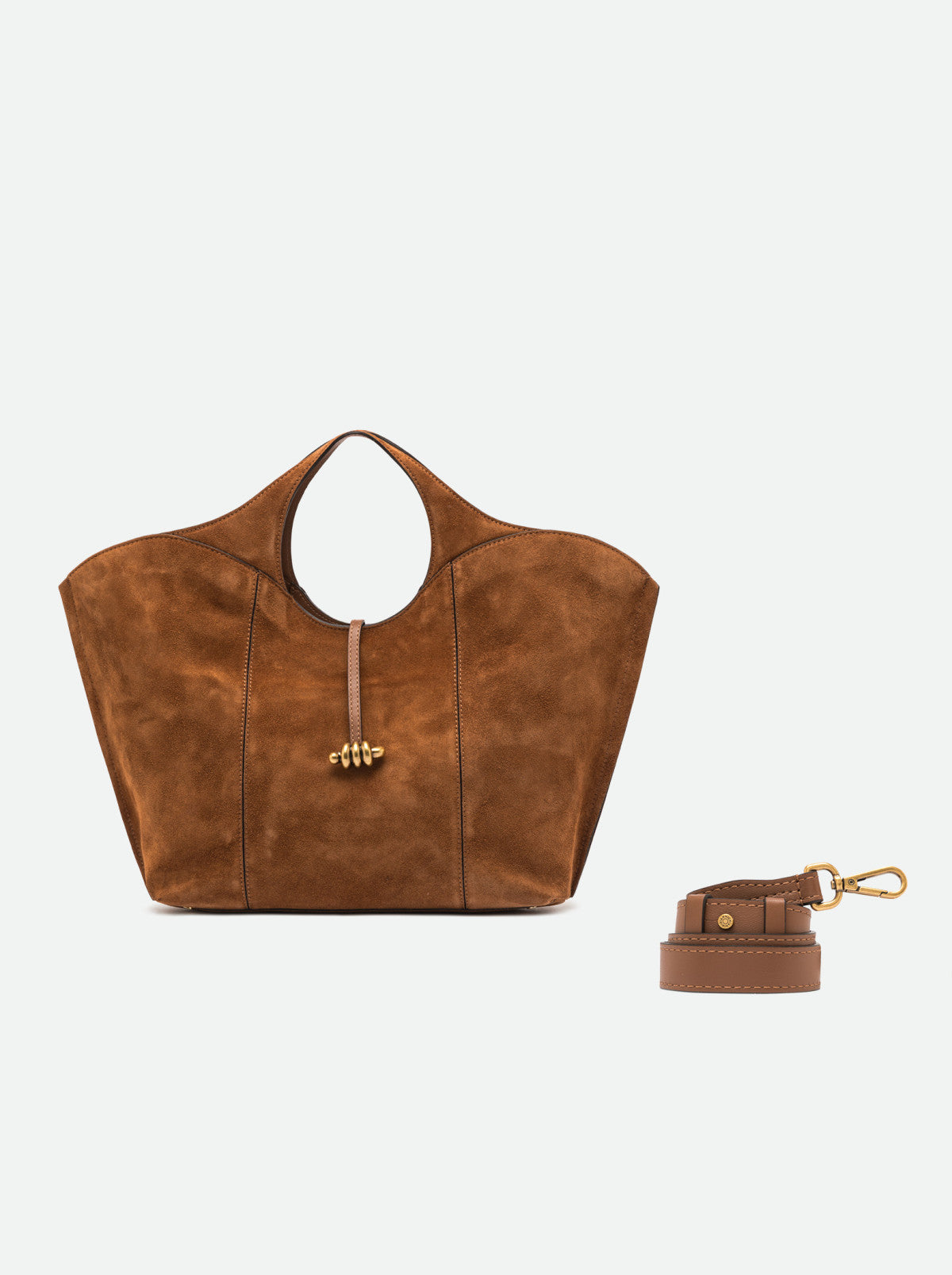 Gianni Chiarini borsa a mano in camoscio "Infinity" Cuoio BS12492CM-PL.099 COGNAC