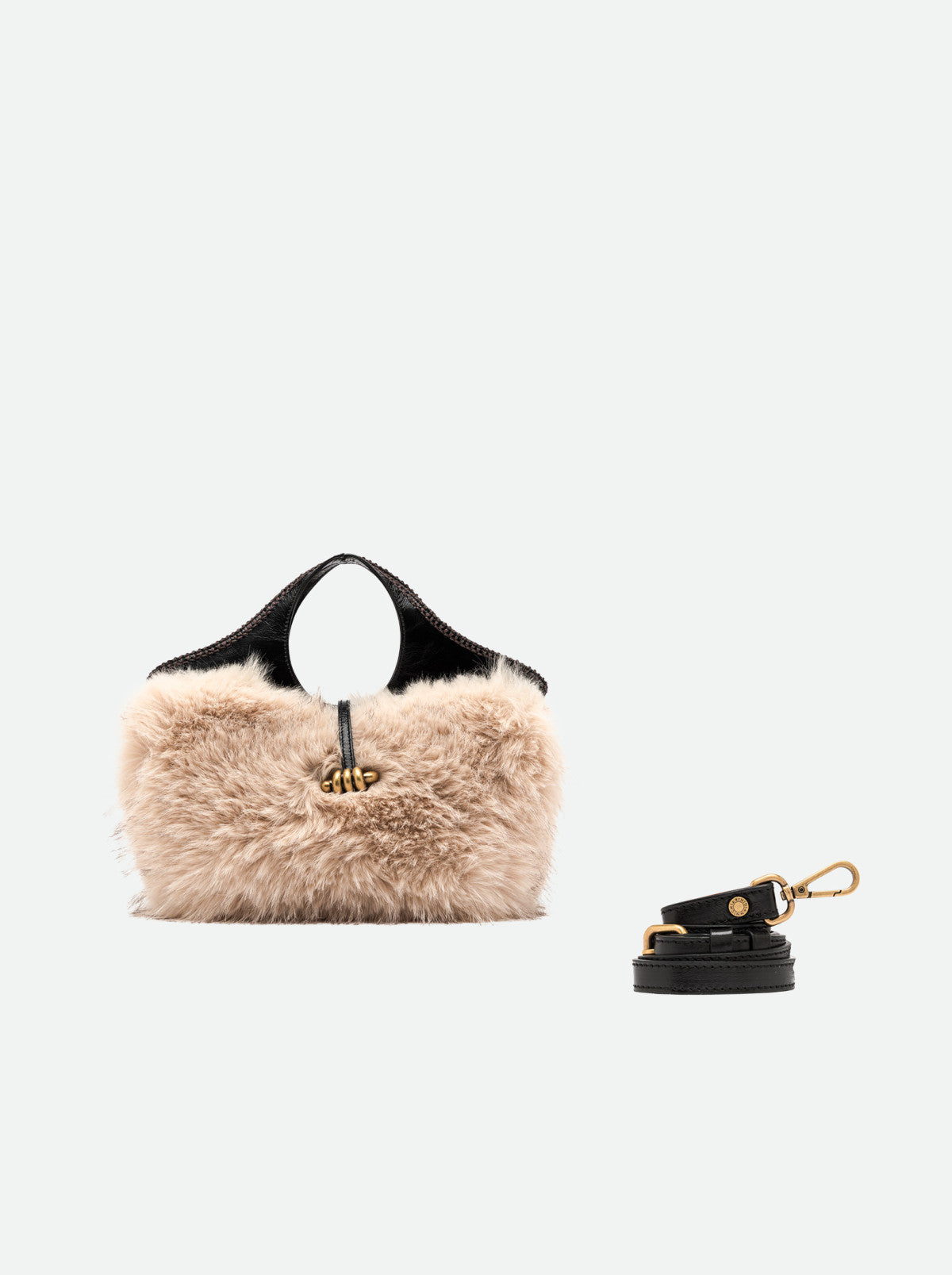 Gianni Chiarini borsa a mano in eco pelliccia "Infinity" Beige BS12551COMM-PLCC-RLP.14604 ALA