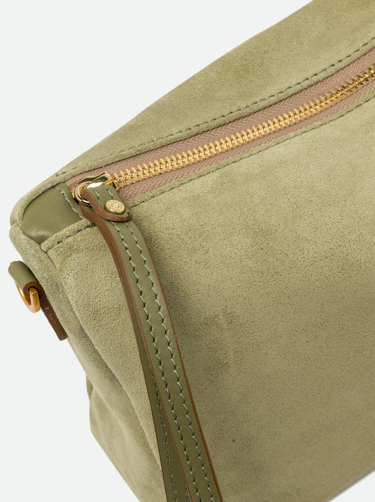 Gianni Chiarini borsa a tracolla in camoscio "Nora Pouch" Verde BS10225CM-PL.14366 WILLOW