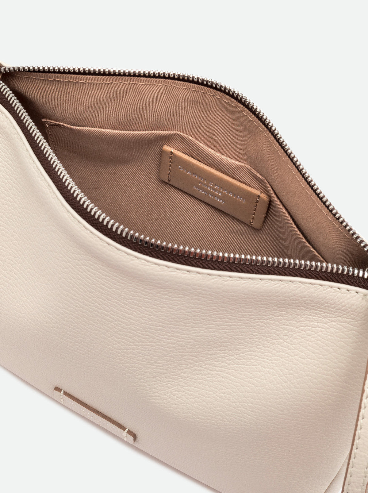 Gianni Chiarini borsa a tracolla in pelle "Nora Pouch" Bianco BS10225GRN.3890 MARBLE