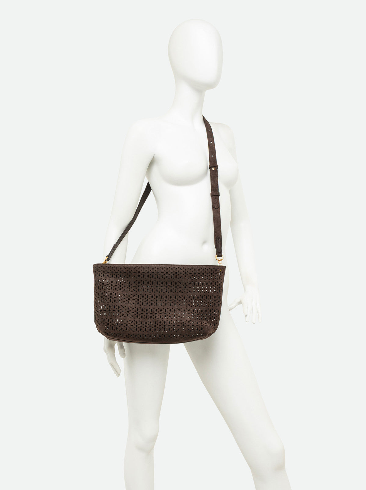 Gianni Chiarini borsa a spalla in camoscio "Mashup" Marrone BS11835CMLSR.974 MOKA
