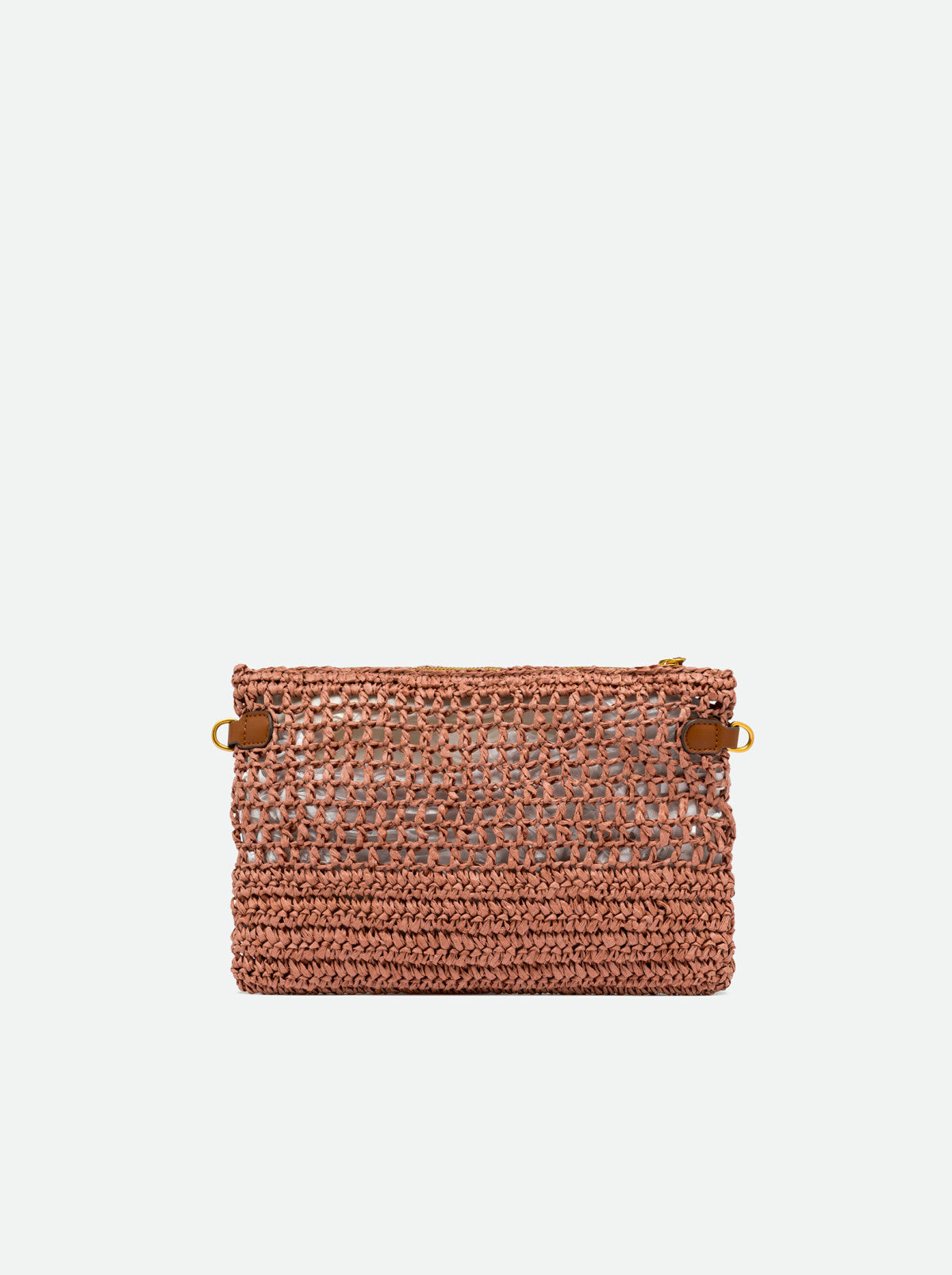 Gianni Chiarini pochette in rafia "Nefeli" Rosa BS11950COMM STR-CRCH.7752 BLUS