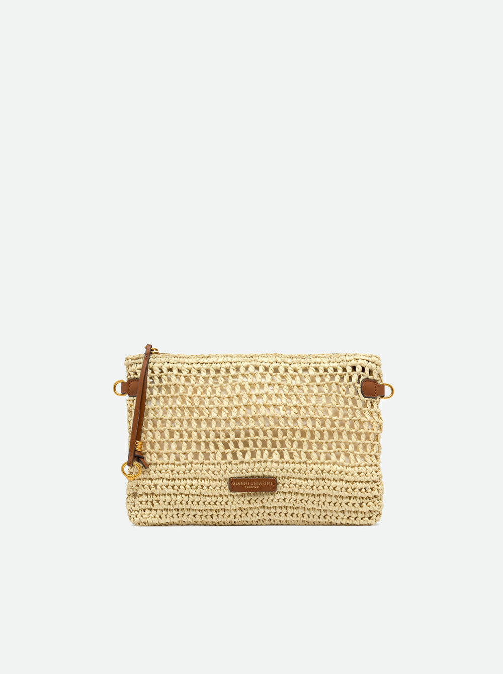 Gianni Chiarini pochette in rafia "Nefeli" Beige BS11950COMM STR-CRCH.850 CORDA