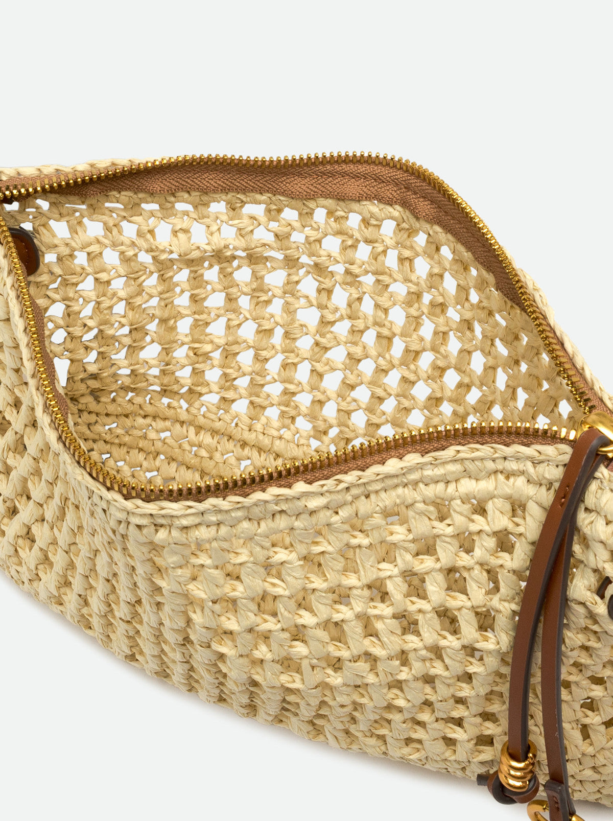Gianni Chiarini pochette in rafia "Nefeli" Beige BS11950COMM STR-CRCH.850 CORDA
