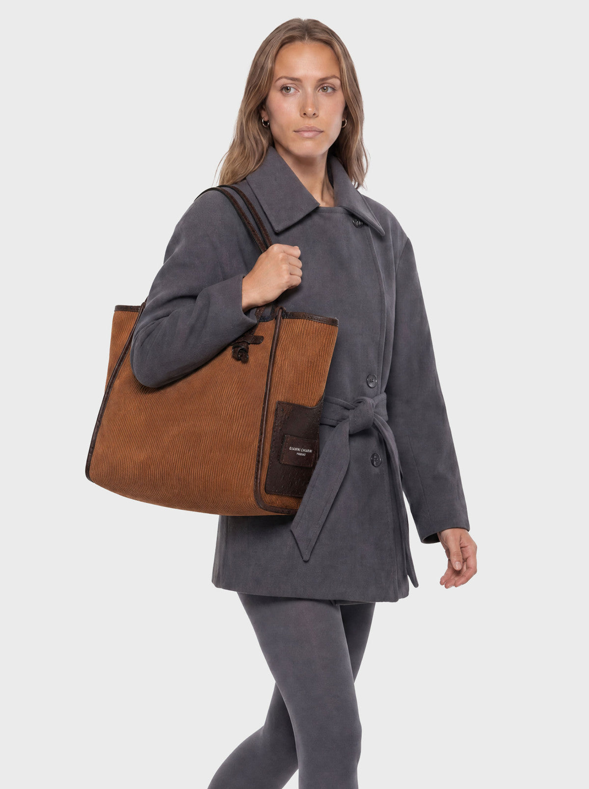 Gianni Chiarini borsa shopping in pelle "Marcella" Cuoio BS12470TMBY.099 COGNAC