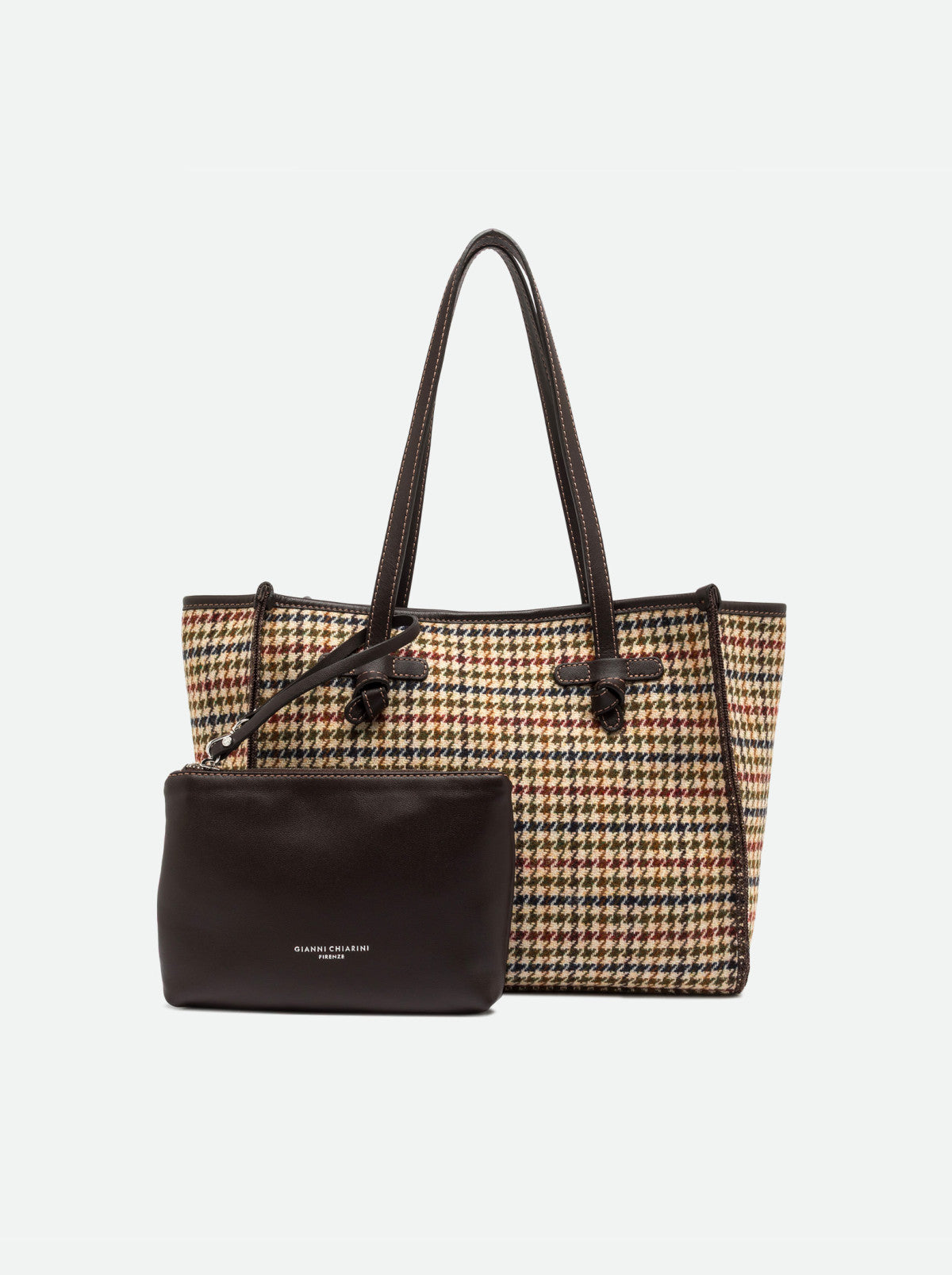 Gianni Chiarini borsa shopping in tessuto e pelle "Marcella" Multicolor BS12479COMM MNSH.13023 VAR-BEI