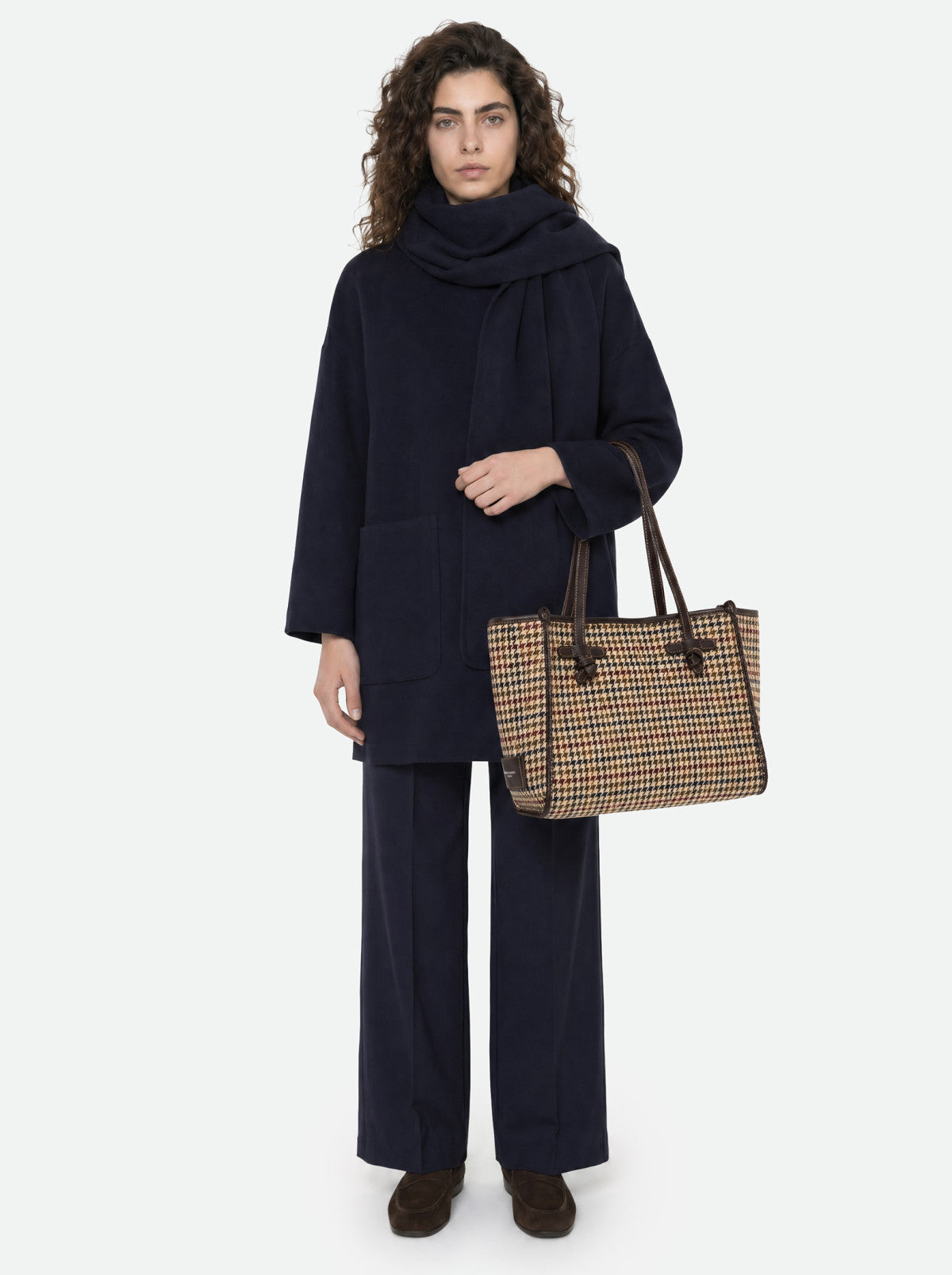 Gianni Chiarini borsa shopping in tessuto e pelle "Marcella" Multicolor BS12479COMM MNSH.13023 VAR-BEI