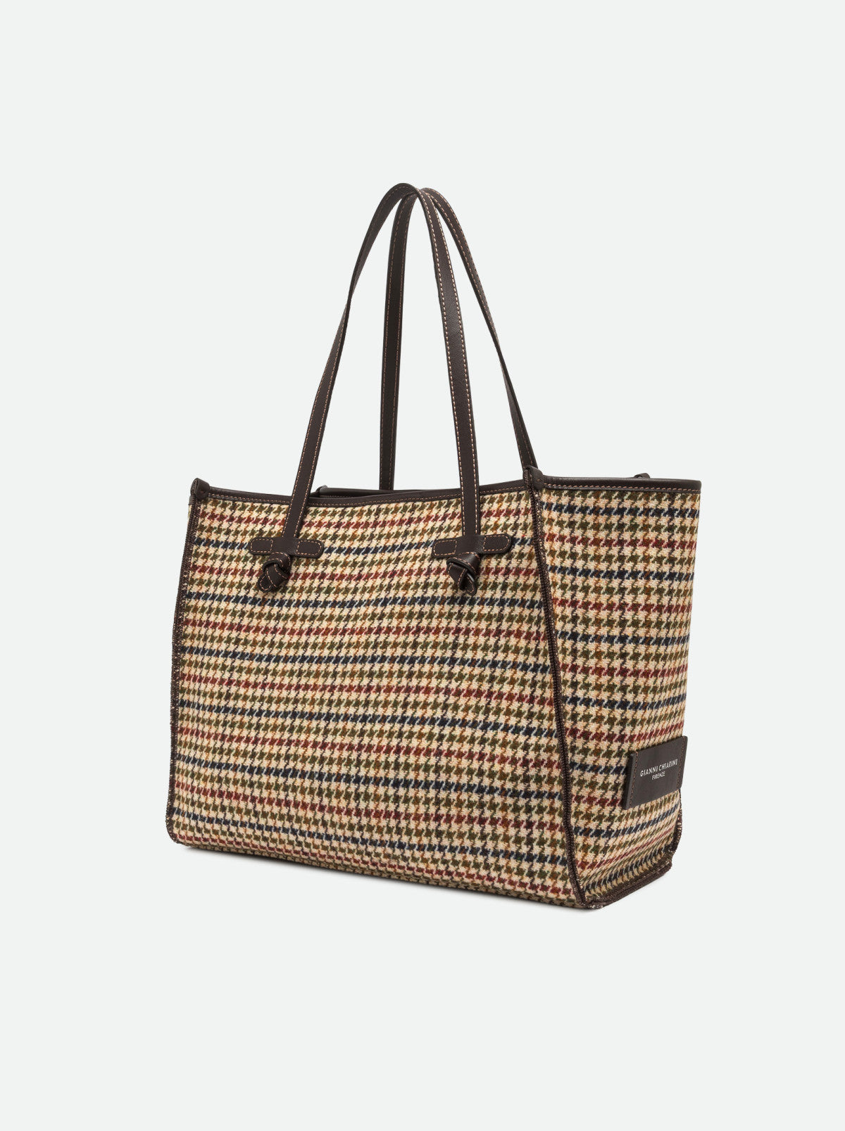 Gianni Chiarini borsa shopping in tessuto e pelle "Marcella" Multicolor BS12480COMM MNSH.13023 VAR-BEI