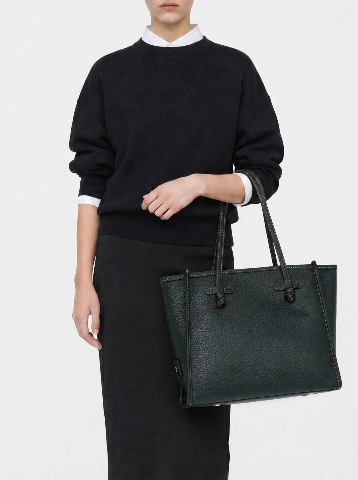 Gianni Chiarini borsa shopping in pelle "Marcella" Verde BS9330BBLTU.14603 VELVET GREEN