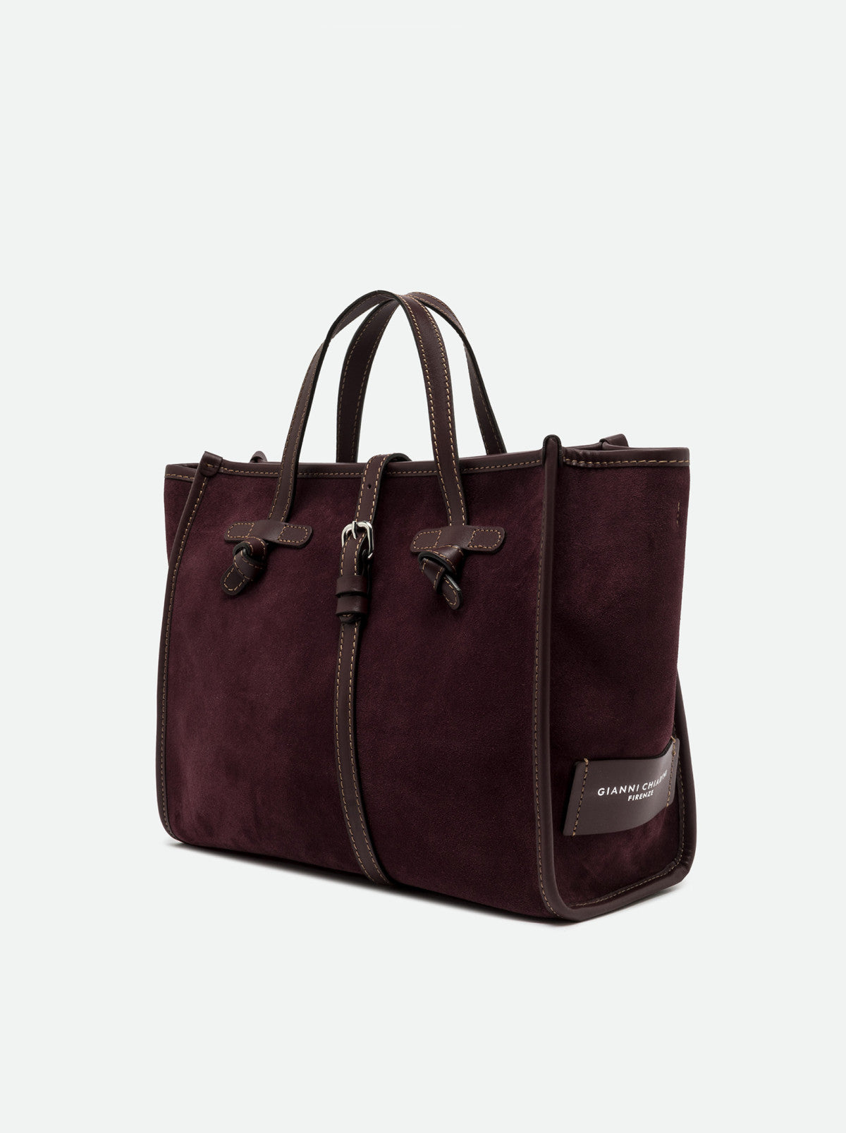 Gianni Chiarini borsa a mano in camoscio "Miss Marcella 32" Bordeaux BS9762CM-PL.7580 AMARONE