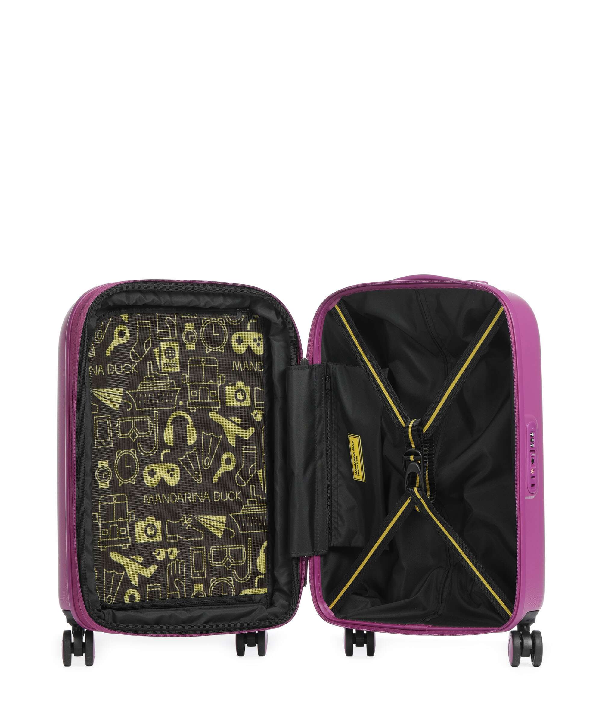 Mandarina Duck trolley cabina espandibile in policarbonato "Logoduck" Fucsia SZV24.A97 DIGITAL PINK