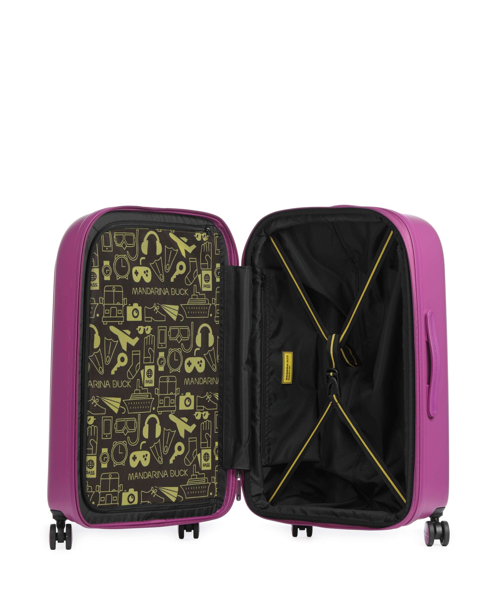 Mandarina Duck trolley medio in policarbonato "Logoduck" Fucsia SZV32.A97 DIGITAL PINK