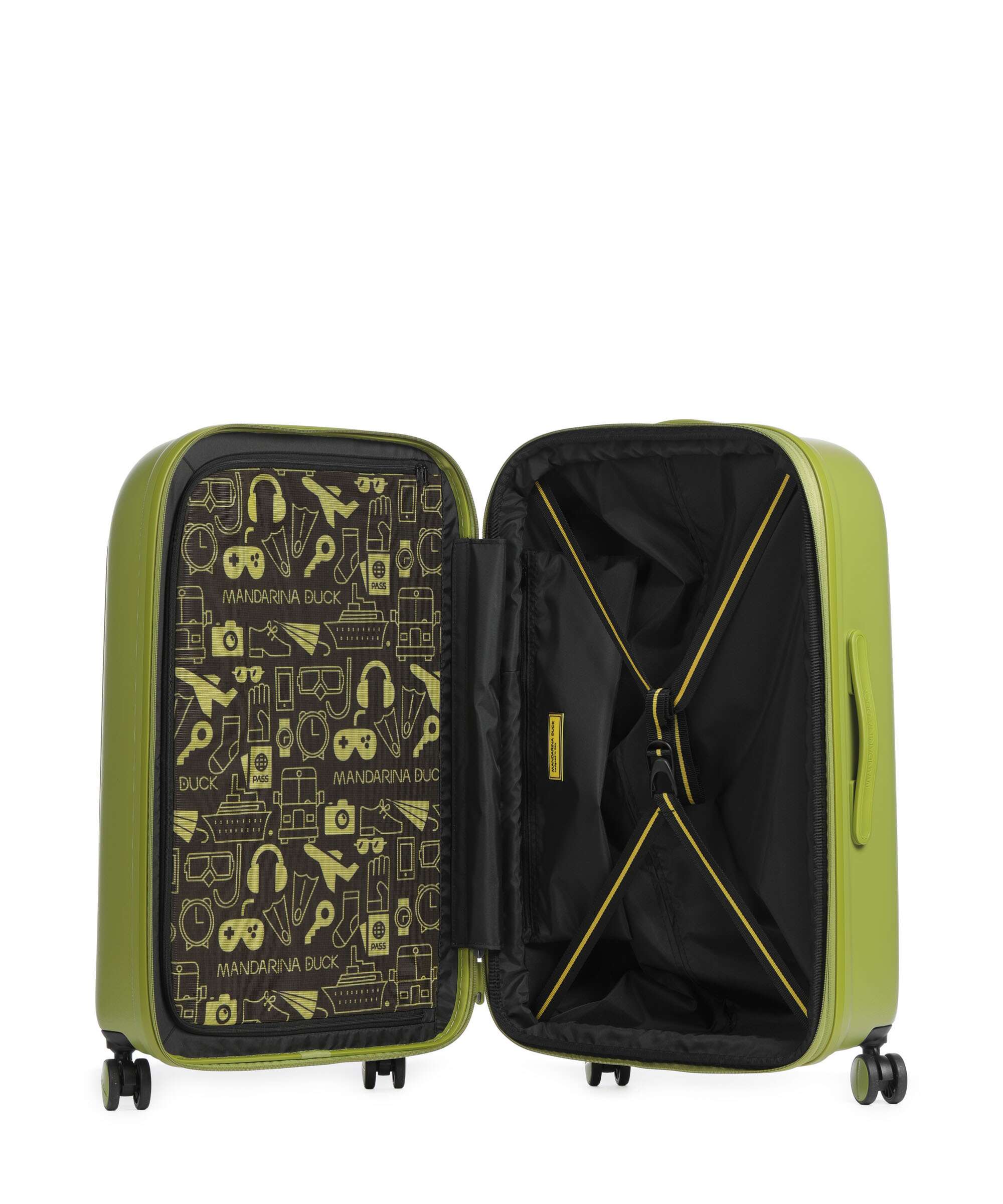 Mandarina Duck trolley medio in policarbonato "Logoduck" Verde SZV32.B08 WINTER OLIVE