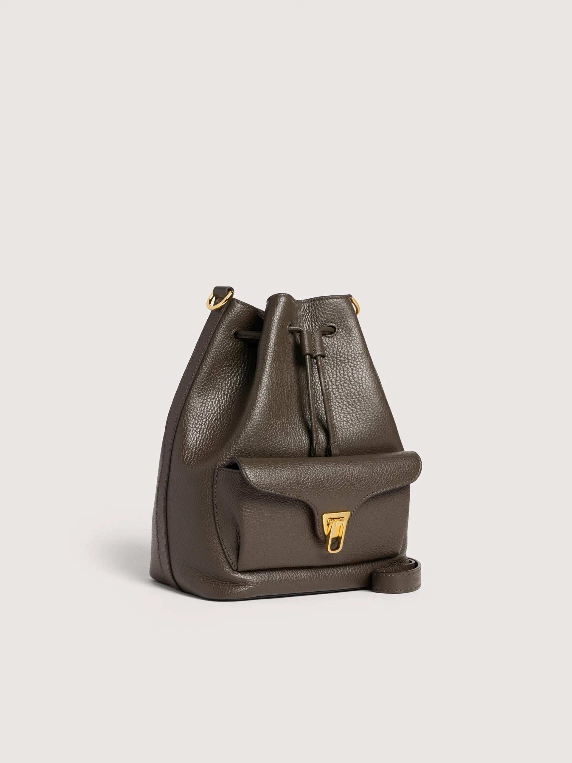 Coccinelle borsa secchiello in pelle "Beat Generation" Verde E1TFK230201.W25 FANGO