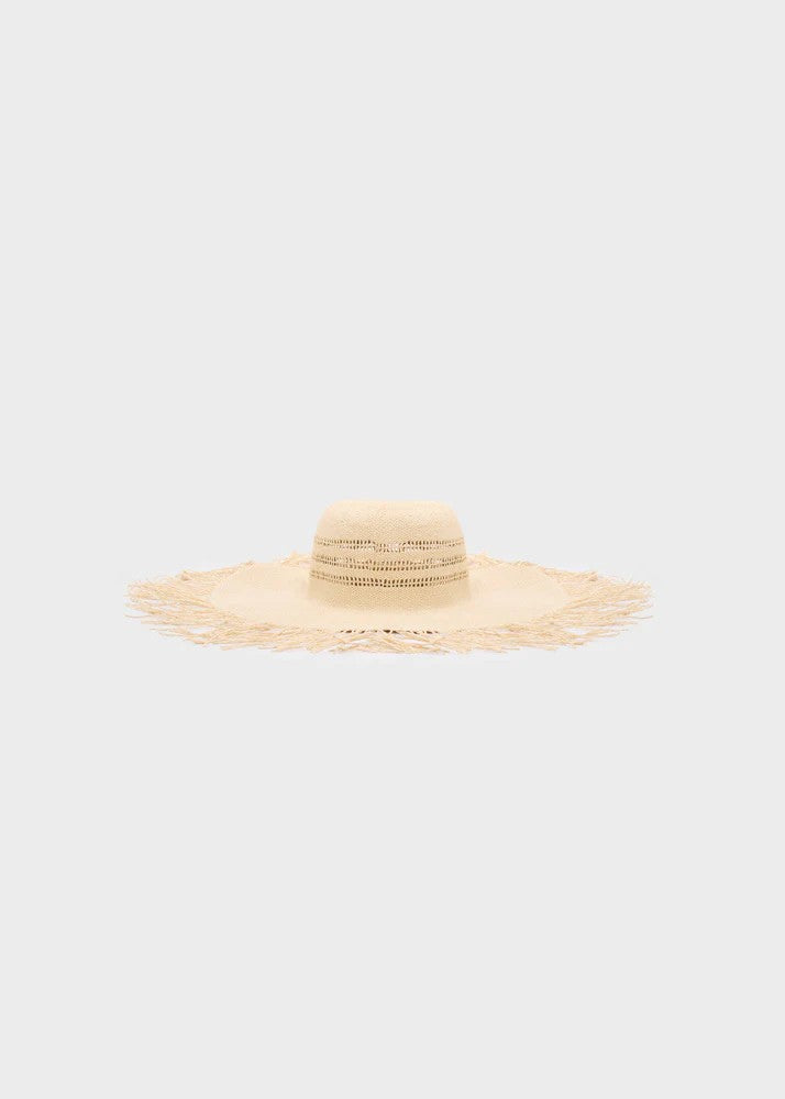 Nalì cappello in paglia "Sole" Beige LHCA0002.CREMA