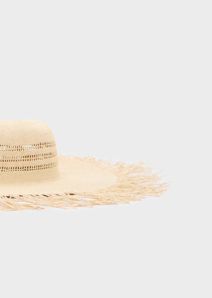 Nalì cappello in paglia "Sole" Beige LHCA0002.CREMA