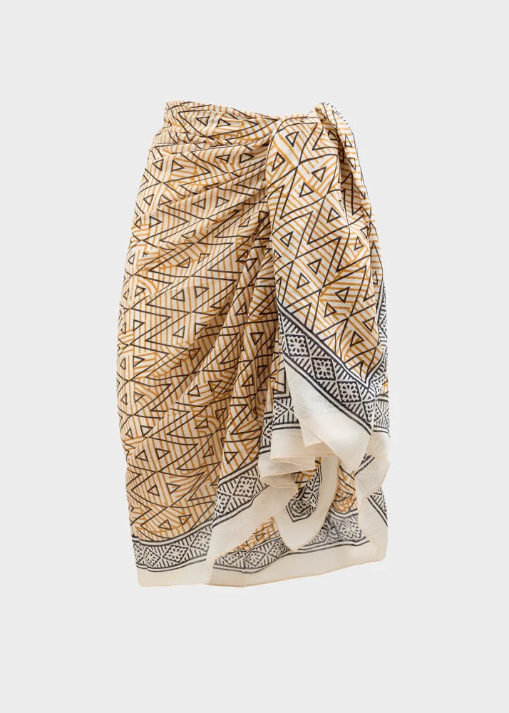 Nalì sciarpa pareo in cotone "Scarf" Multicolor RHSC0003.BEIGE