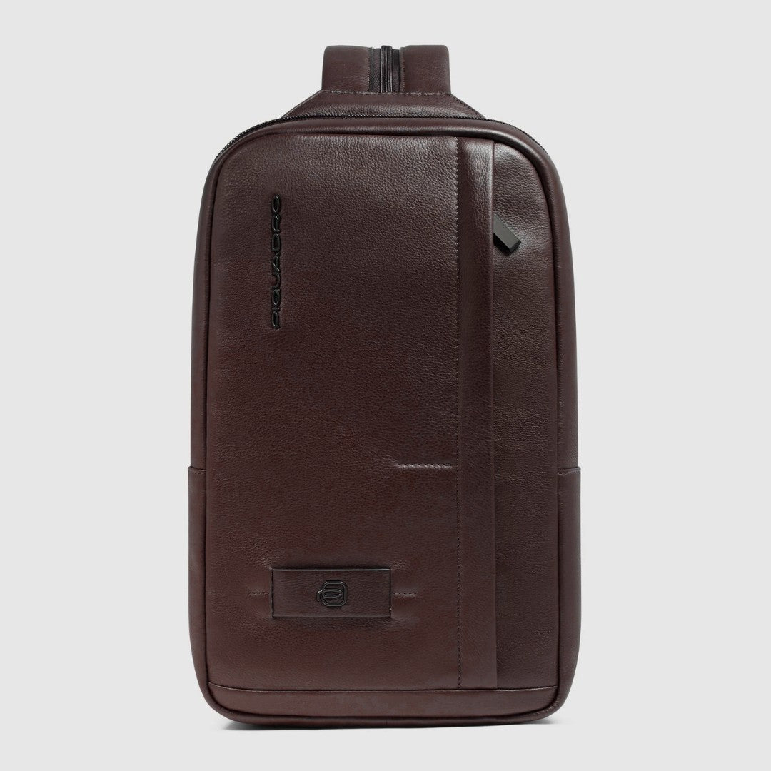 Piquadro monospalla in pelle "Russel" Marrone CA6764W137.TM